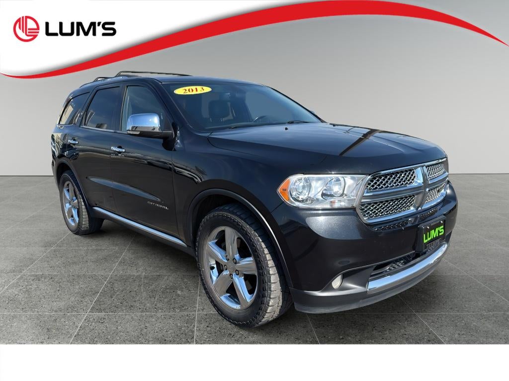 2013 Dodge Durango Citadel in Black — front three-quarter view