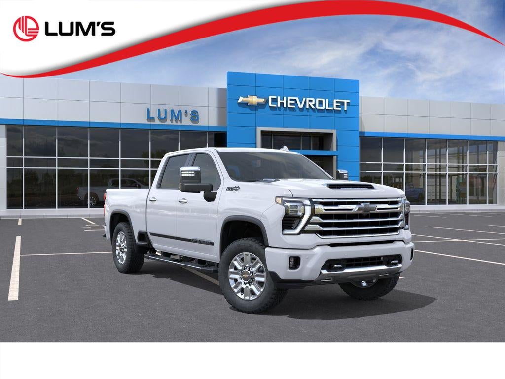 2026 Chevrolet Silverado 3500 HD High Country in Polar White Tricoat — front three-quarter view