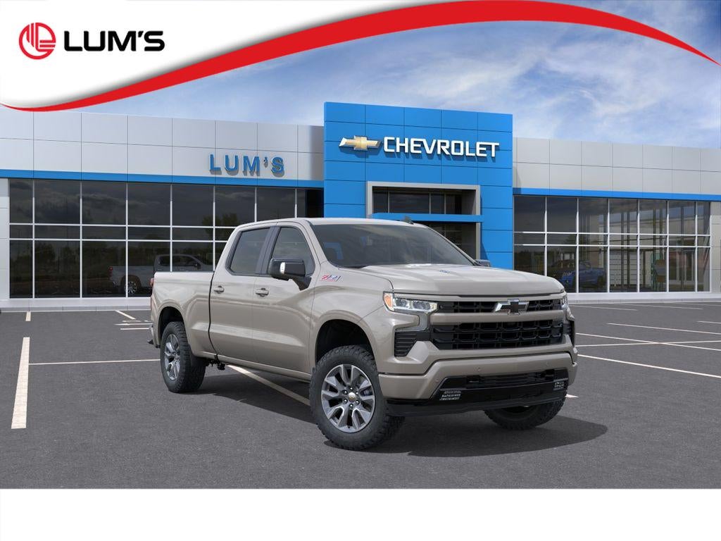 2026 Chevrolet Silverado 1500 RST in White Sands — front three-quarter view