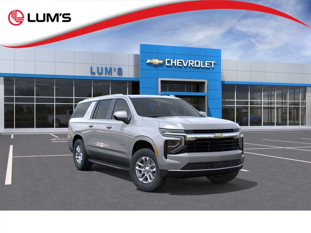 2026 Chevrolet Suburban LS in Sterling Gray Metallic — front three-quarter view